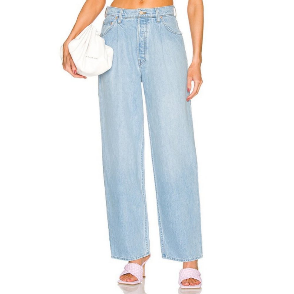 MOTHER Light Blue Straight Leg Jeans
